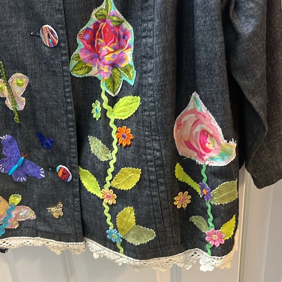 Art to wear denim jacket/blazer Sz16 - Picture 2 of 8